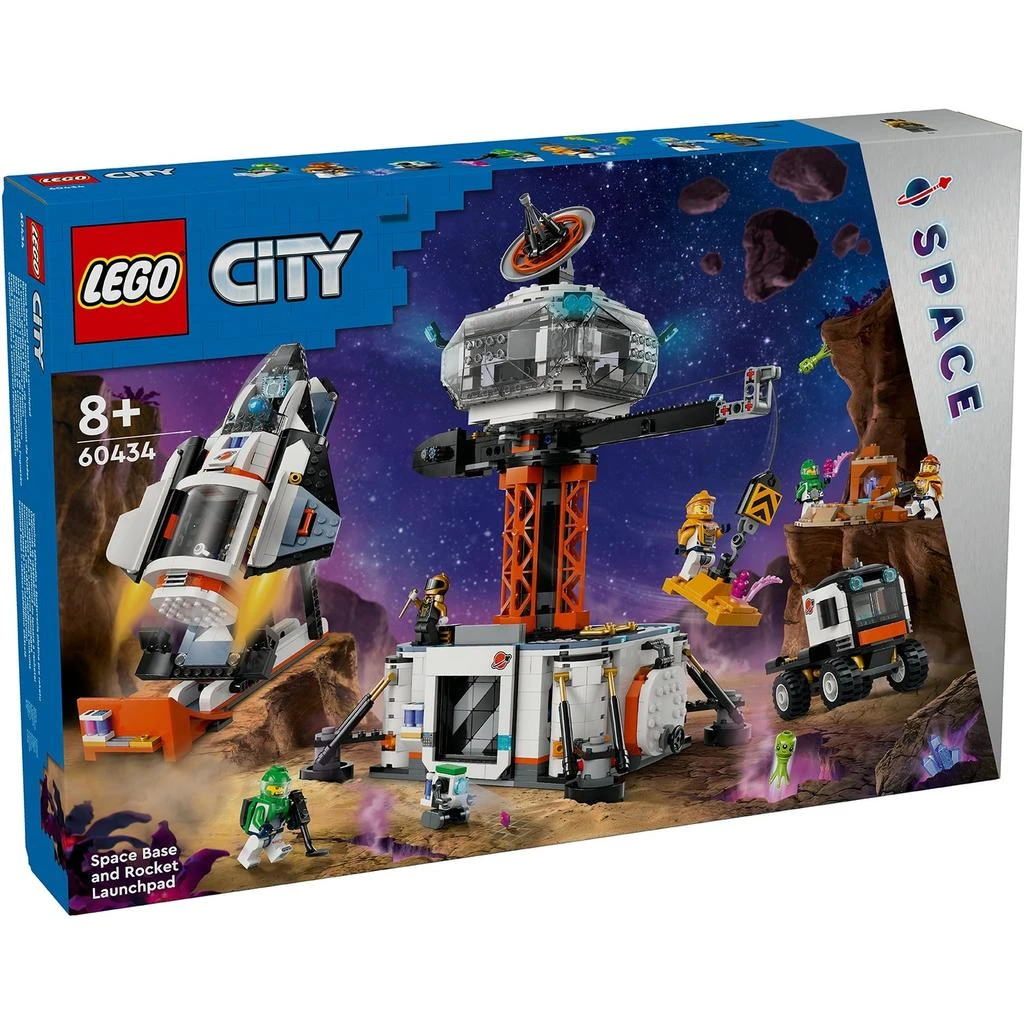 undefined LEGO City Space Base and Rocket Launchpad Toy Playset 60434 1