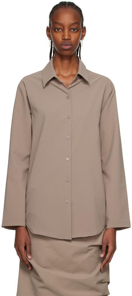 Paris Georgia SSENSE Work Capsule – Taupe Staple Shirt