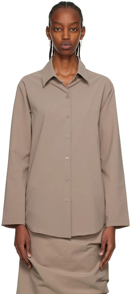 Paris Georgia SSENSE Work Capsule – Taupe Staple Shirt 1