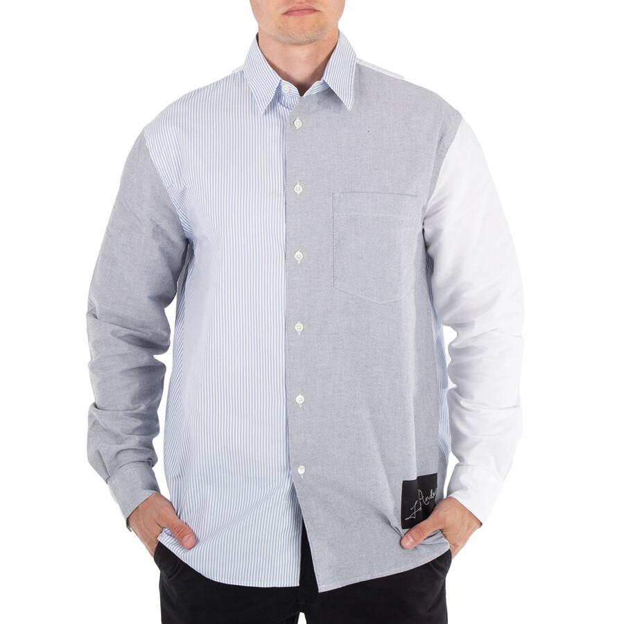 JW Anderson Classic Fit Patchwork Cotton Shirt