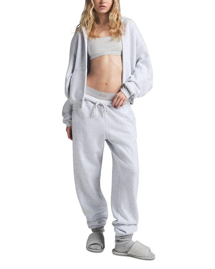 SKIMS Cotton Fleece Full Zip Hoodie 2