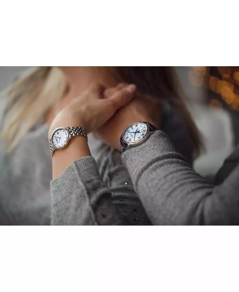 Raymond Weil Women's Swiss Toccata Diamond-Accent Stainless Steel Bracelet Watch 29mm 5