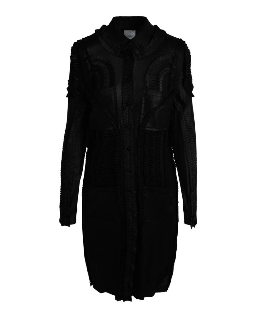 Burberry Pleated Stretch-Jersey Shirt Dress 1