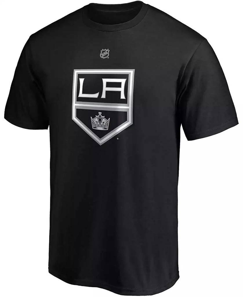 Fanatics Men's Quinton Byfield Black Los Angeles Kings Authentic Stack Name and Number T-shirt 2