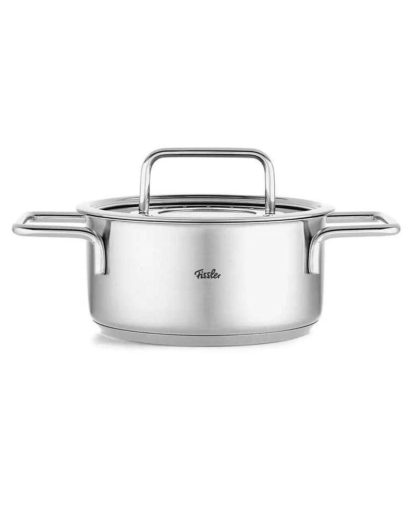 Fissler Pure Collection Stainless Steel 2.2 Quart Stock Pot with Glass Lid