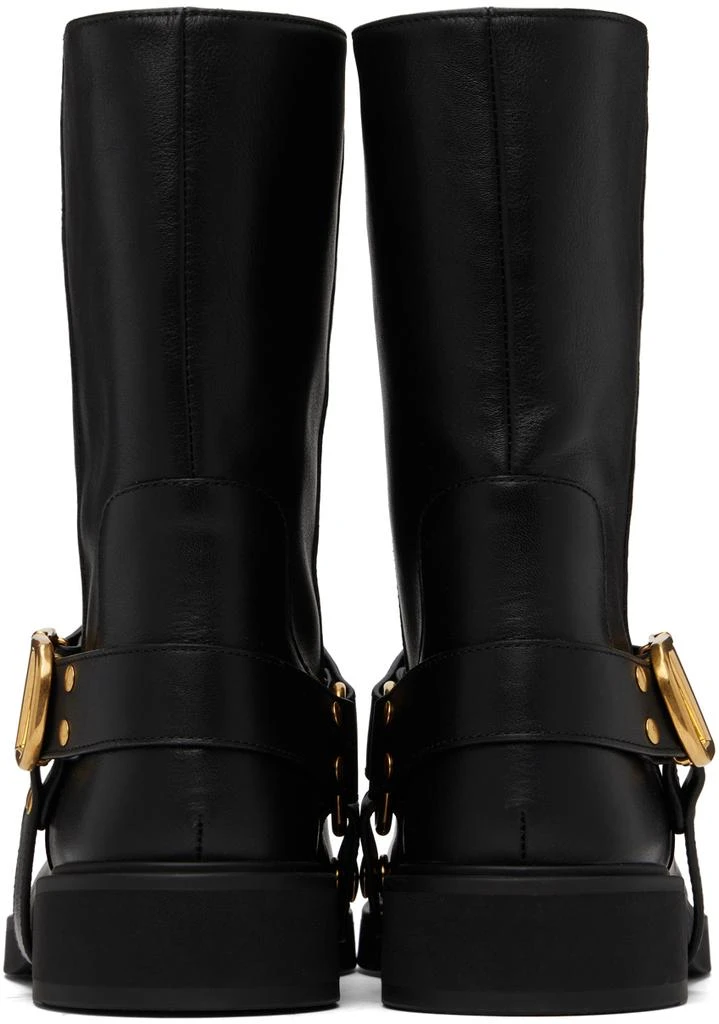 Valentino Black VLogo Signature Calfskin Boots 2