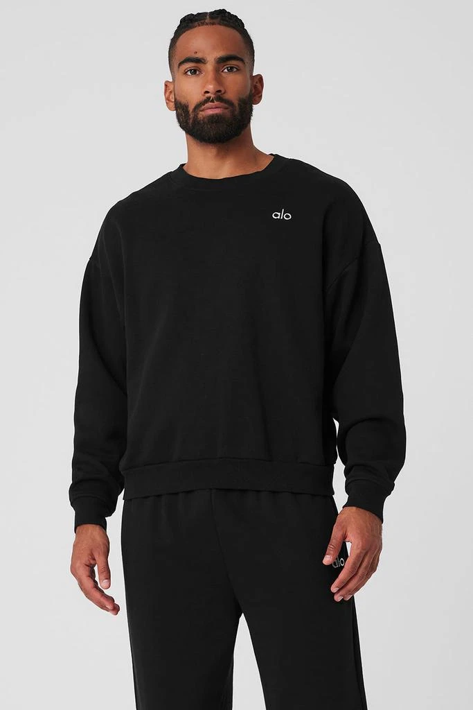 Alo Accolade Crew Neck Pullover - Black 1