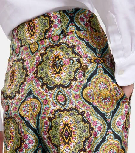 ETRO Printed silk wide-leg pants 6