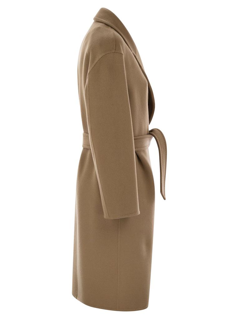 コート Max Mara 'Melinda' coat Cashmere midi coat with belt, tobacco | 
