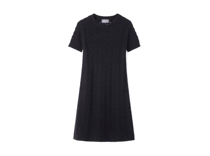 Eric Bompard Robe courte pointelle  - Femme - NOIR