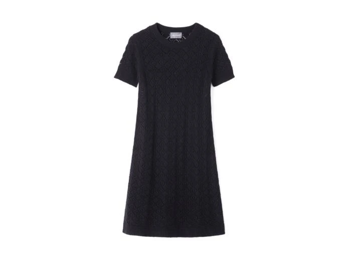 Eric Bompard Robe courte pointelle  - Femme - NOIR 1