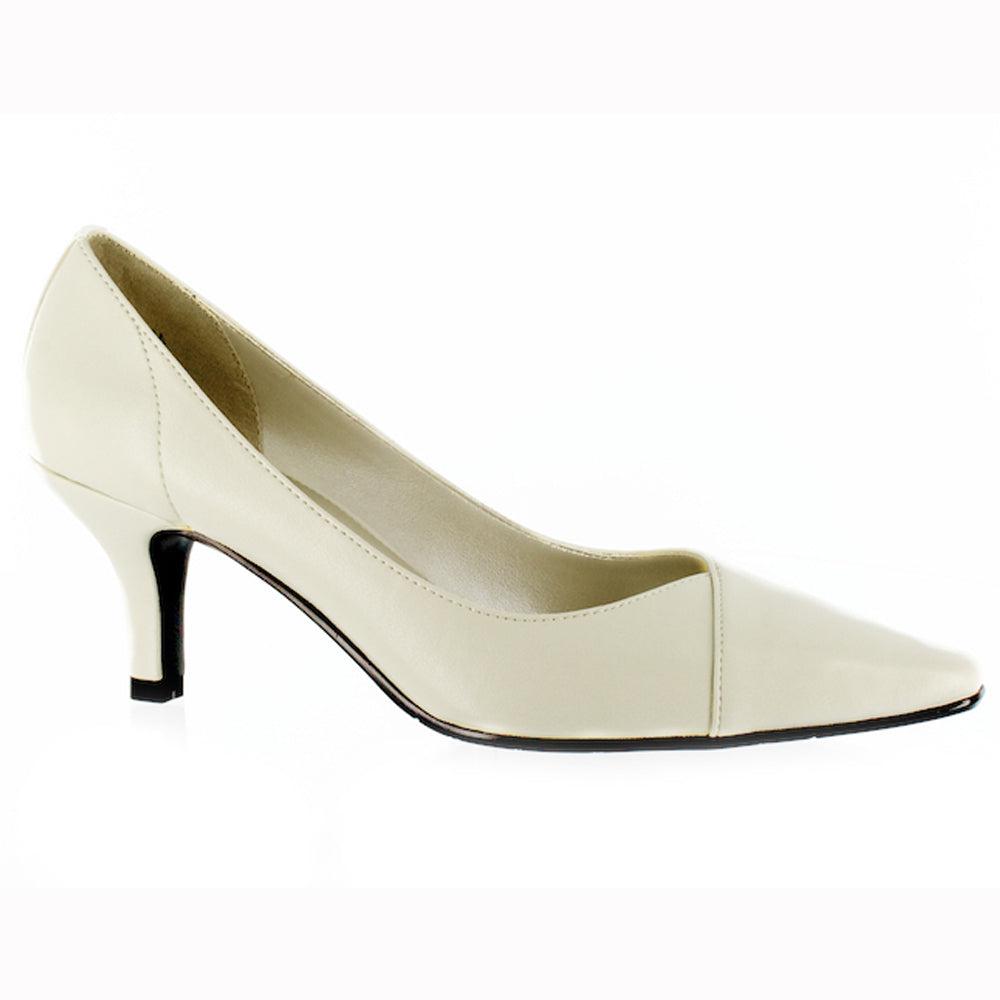 Easy Street Chiffon Pointed Toe Kitten Heel Pumps