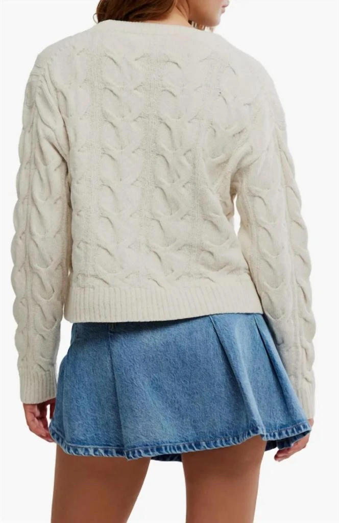 Free People Free People - Washed Cable Neck Sweater 2