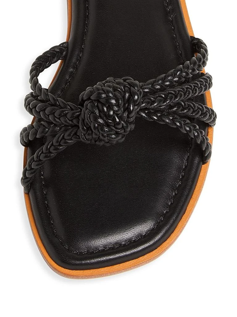 Saks Fifth Avenue Deluxe Nappa Leather Sandals 7