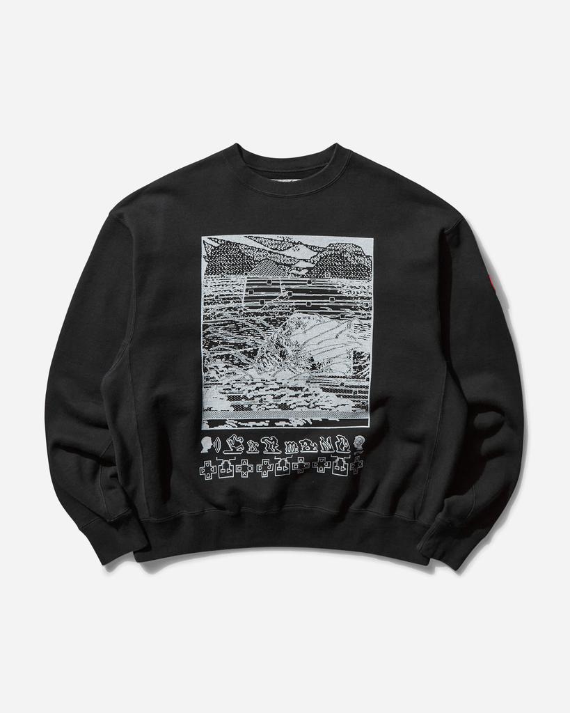 Cav Empt Men's Washed FK Hyperferma Crewneck Sweatshirt Black