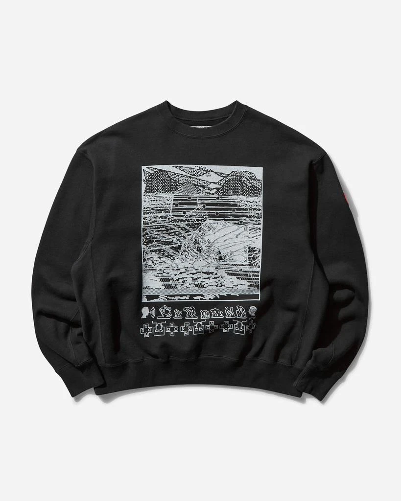 Cav Empt Men's Washed FK Hyperferma Crewneck Sweatshirt Black 1