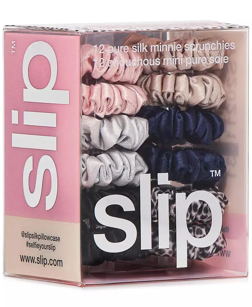 Slip 12-Pc. Pure Silk Minnie Scrunchies Classic Set 3