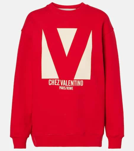 Valentino Printed cotton jersey sweatshirt 1