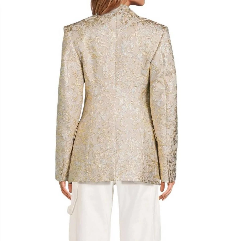 Stella McCartney Brocade Jacket In Gold 3