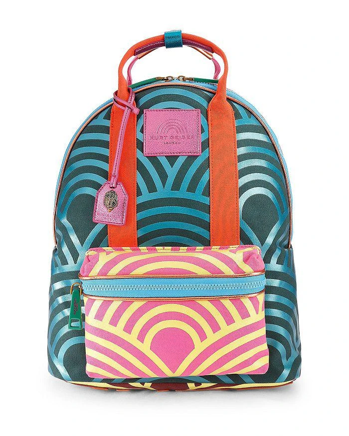 KURT GEIGER BACKPACK VINYL SOUTHBANK LG BCKPCK Pastel Rainbow Vinyl Backpack by  main image 3