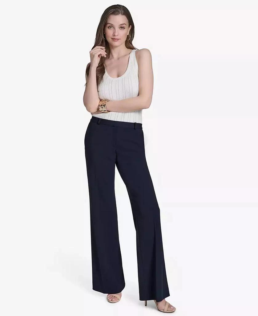 HALSTON Women's Front Slash Pocket Pant 5