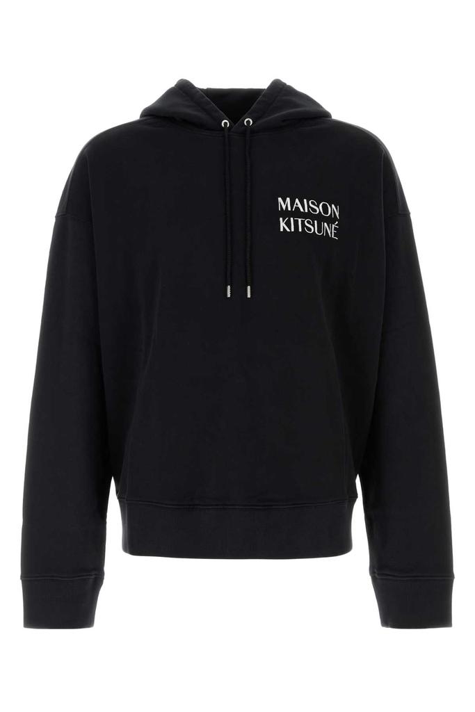 Maison Kitsune Black Cotton Sweatshirt