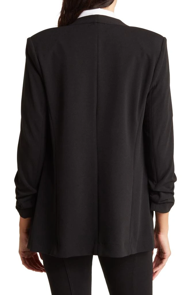 T Tahari Collarless Open Front Blazer 2