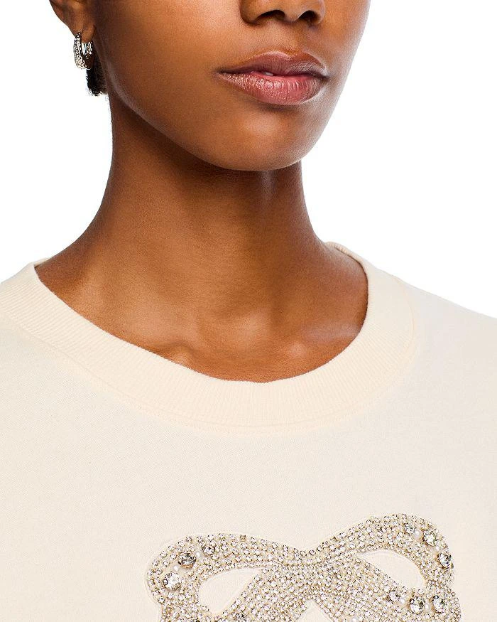 LOVESHACKFANCY Rylan Embellished Bow Sweatshirt 5