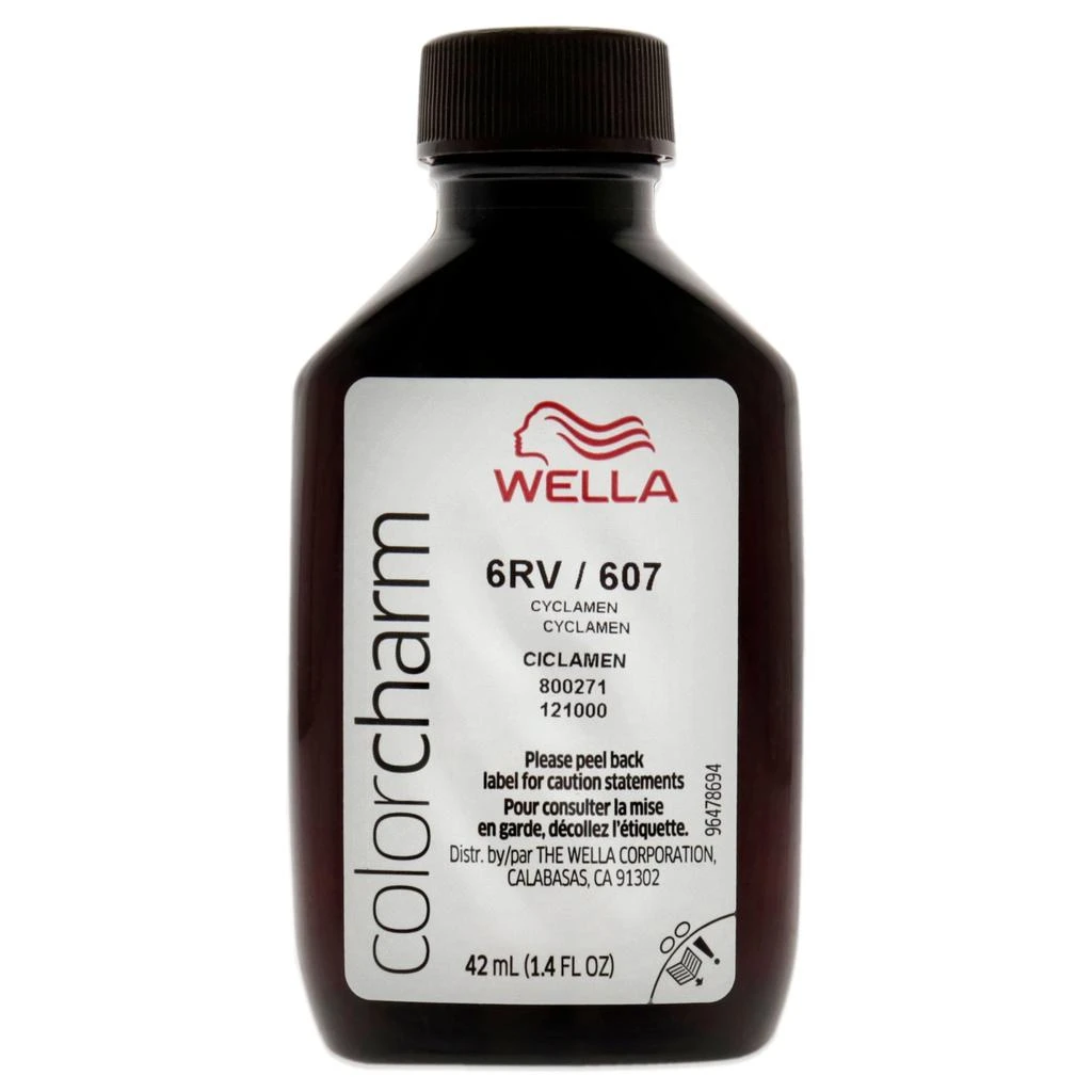 Wella Color Charm Permanent Liquid Haircolor - 607 6RV Cyclamen by  for Unisex - 1.4 oz Hair Color 2