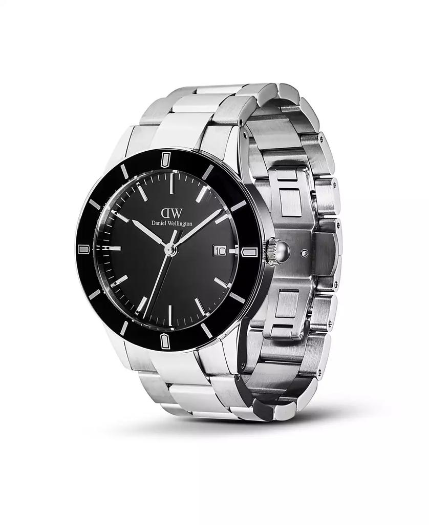 Daniel Wellington Men's Analog Silver Tone Stainless-Steel Watch, 40mm