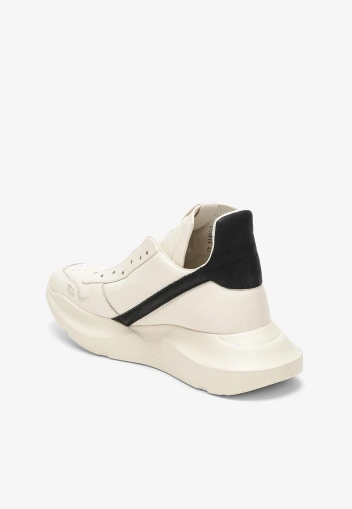 Rick Owens Geth Geo Leather Low-Top Sneakers 3