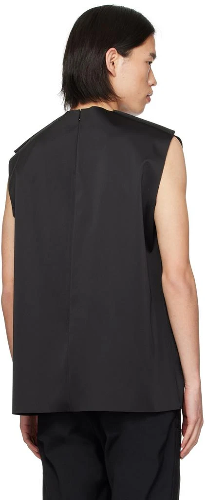 We11done Black Pocket Embossed Tank Top 3