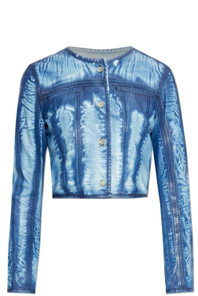 Diesel Diesel De Syphra Cropped Denim Jacket