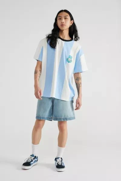 Urban Outfitters Community Football Striped Soccer Jersey Tee 4