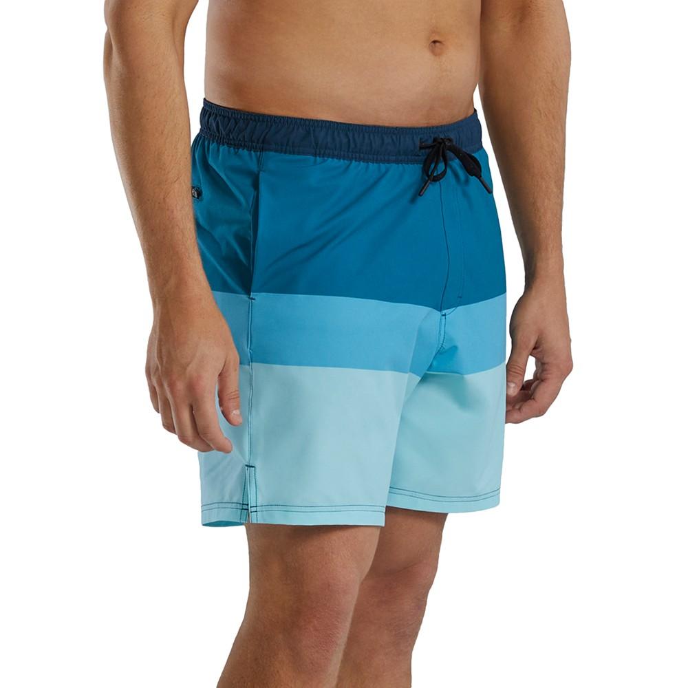 TYR Men's Skua Color Block Performance 7" Volley Shorts