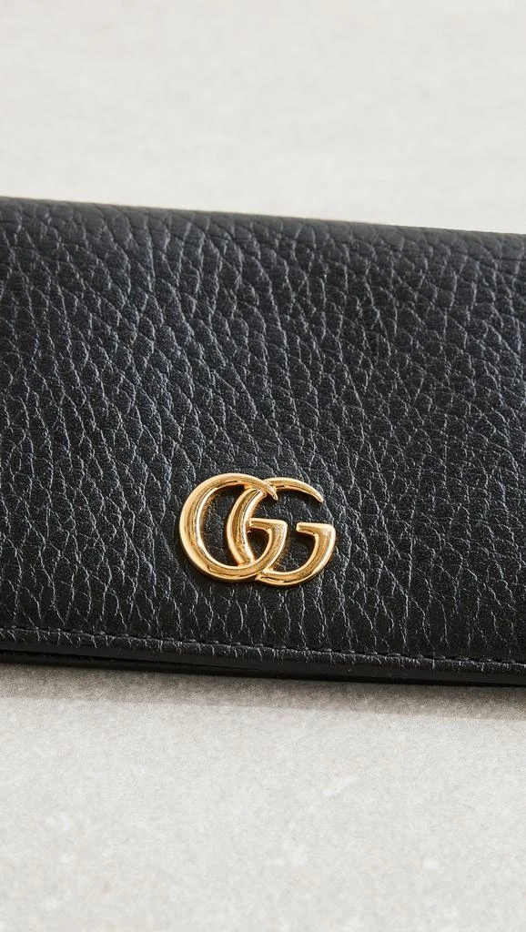 Shopbop Archive Gucci Marmont Folded Card Case, Grained 3