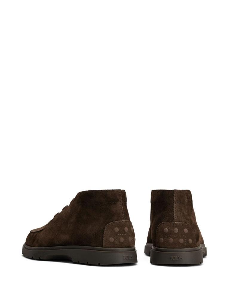 Tod's Polacchino Laced Shoes With Logo