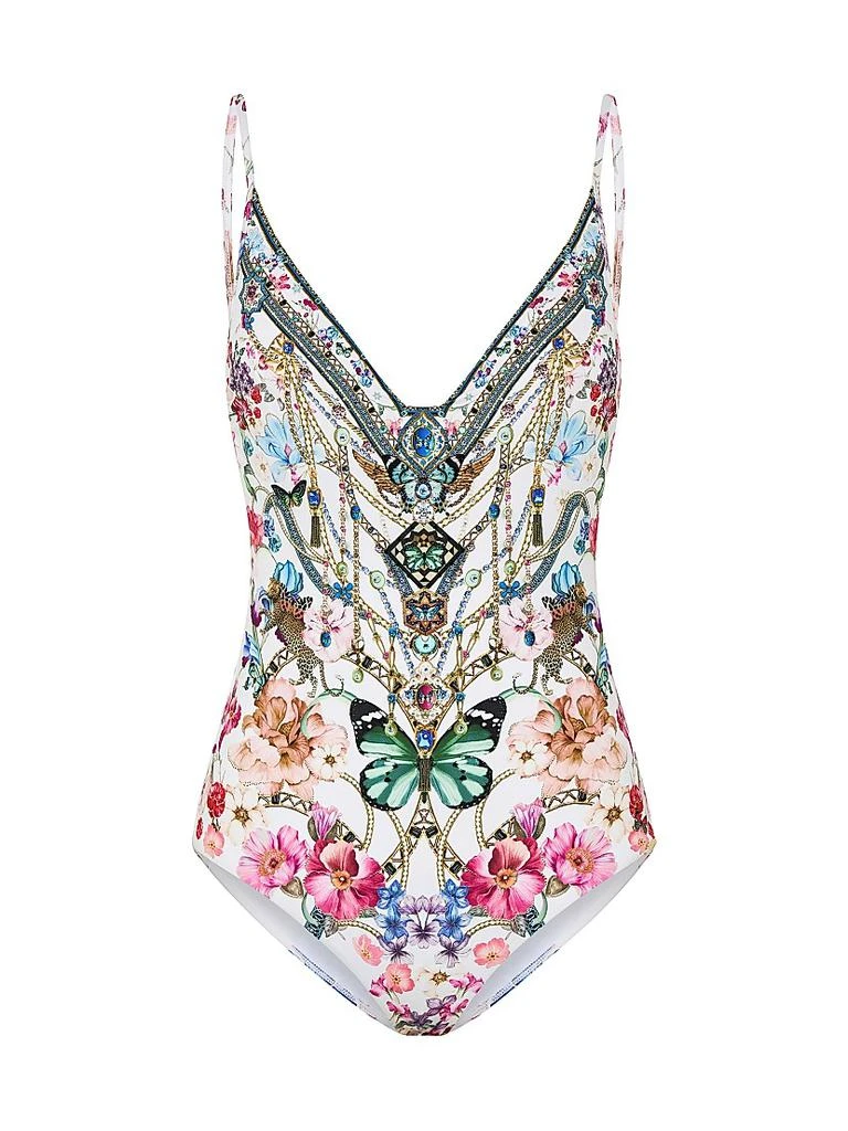 Camilla Wired V-Neck One-Piece Swimsuit 1