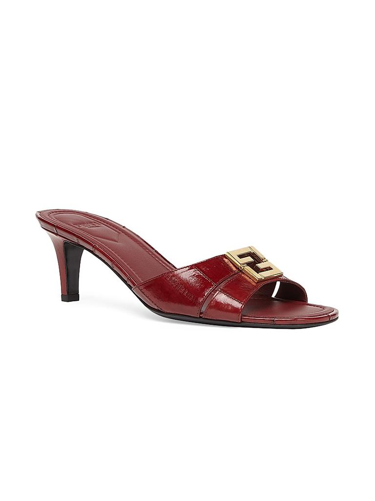 Fendi Fold 55MM Eel Skin Mules - Slippers - Free Shipping