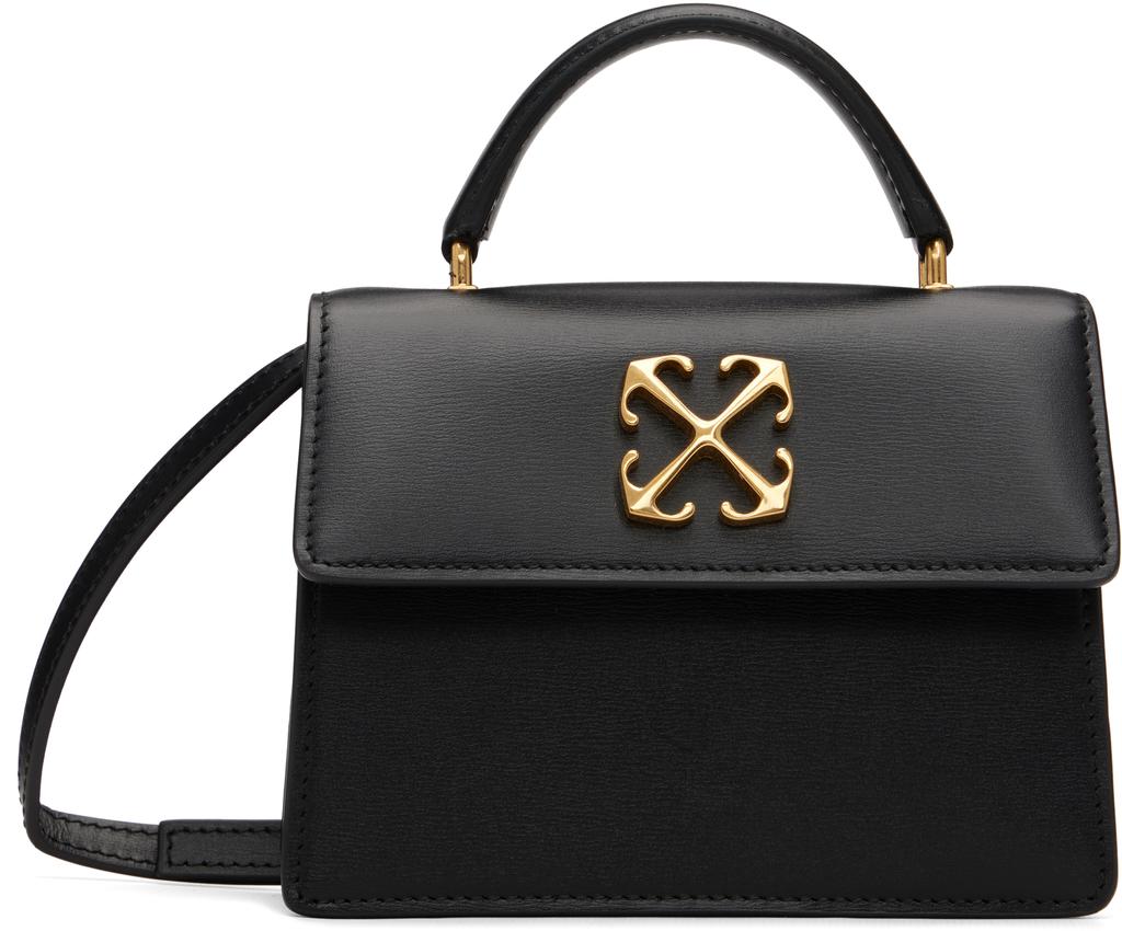 Off-White Black Jitney Baby Leather Bag
