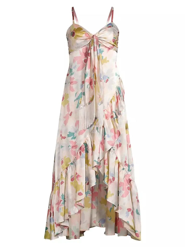 Likely Calista Tie-Front Satin Midi-Dress 1