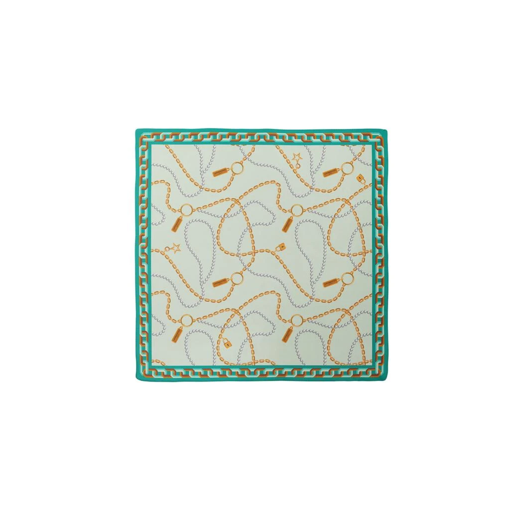 LePARMENTIER Paris Heritage Chain and Pearls Silk Bandana 1