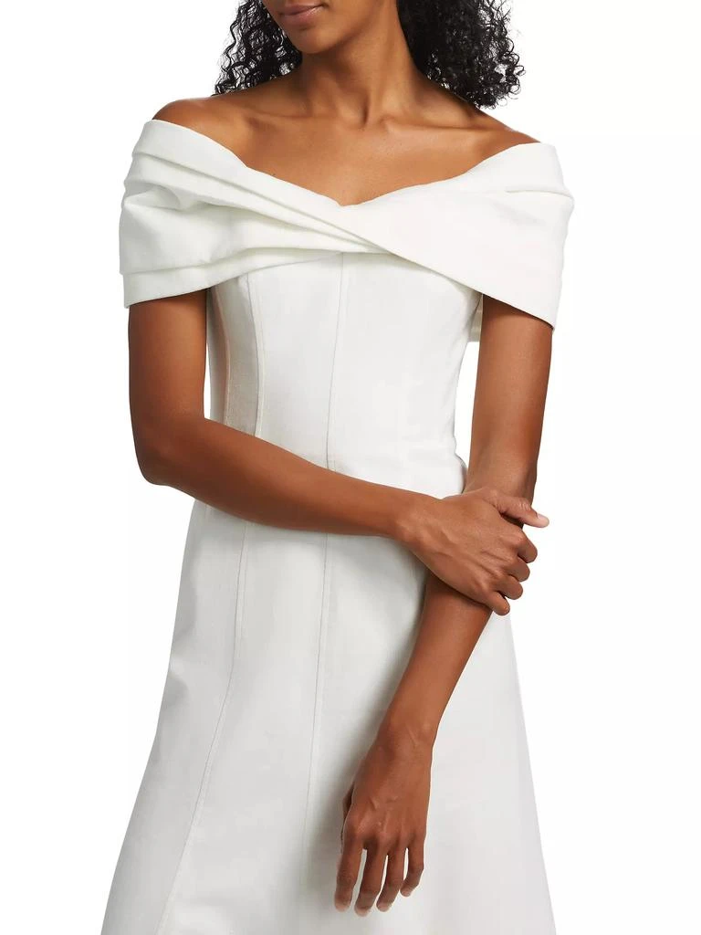 Nicholas the Label Ariana Strapless Twist-Front Maxi Dress 6