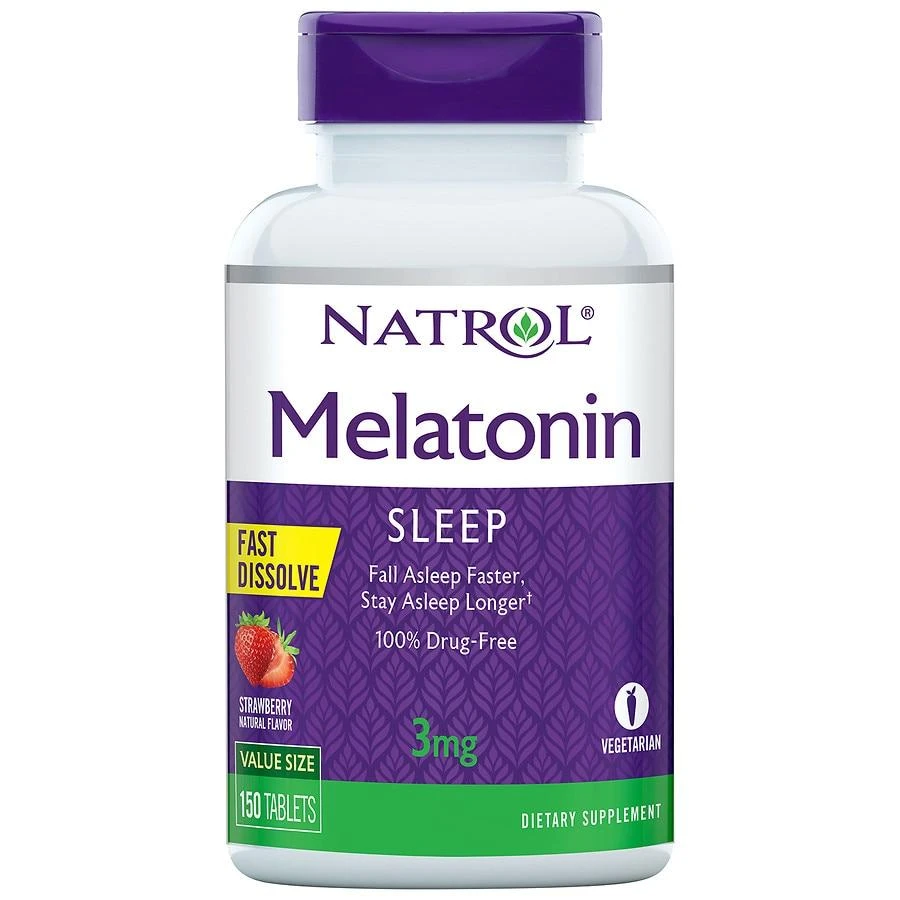 Natrol Melatonin 3 mg Fast Dissolve Tablets Strawberry 1