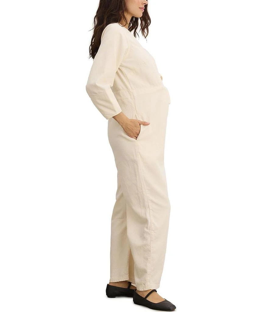 HATCH The Drapey Denim Easy-Nurse Maternity Jumpsuit 3