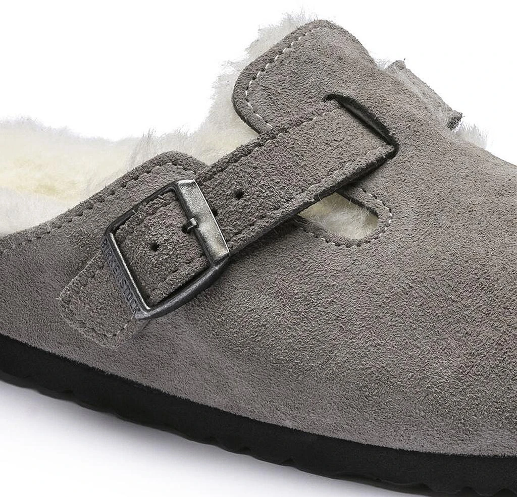 Birkenstock Boston Shearling Suede Leather Mules [Narrow] - Women's 4