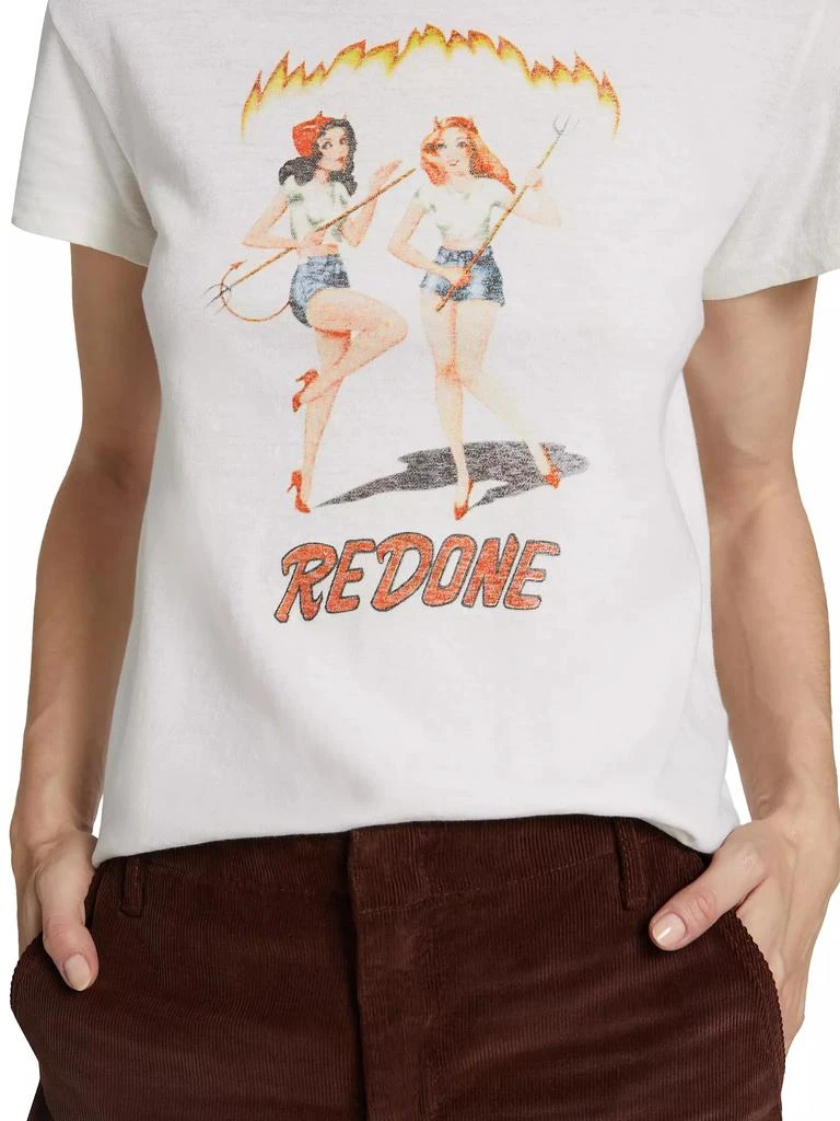 Re/Done Vintage Graphic Cotton T-Shirt 6
