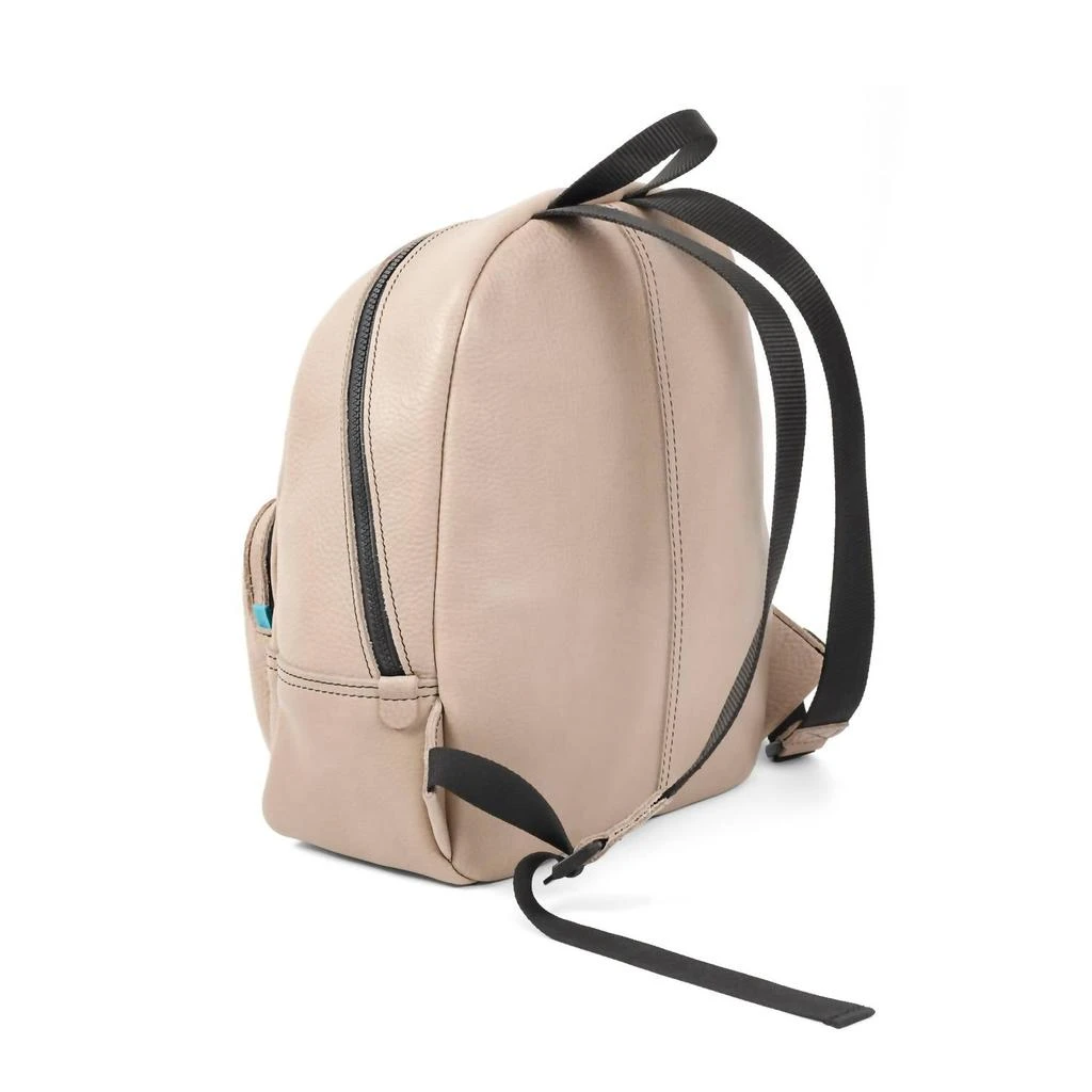 Lyndon Women's Leather Backpack In Beige 3