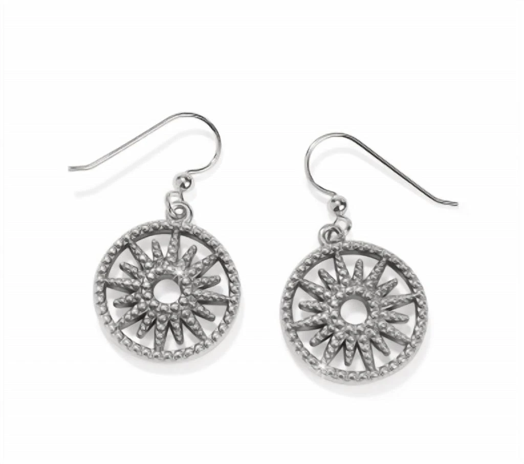 Brighton Illumina Sun French Wire Earrings In Silver 1