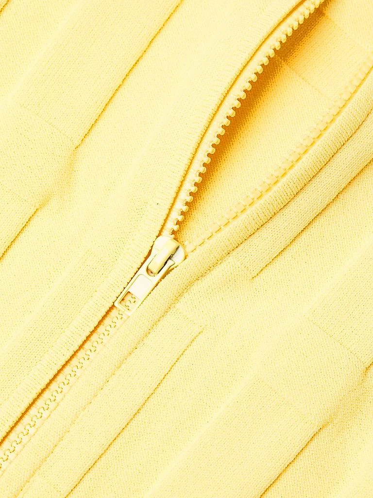 Capsule 121 The Aura Grid Embossed Front-Zip Sweater 6